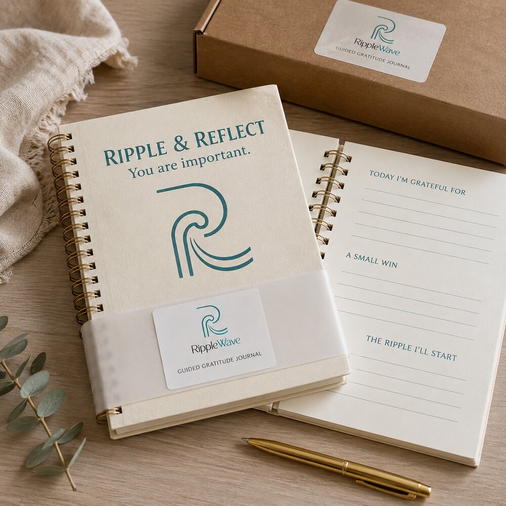 Ripple & Reflect Journal — guided gratitude journal