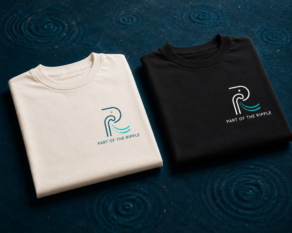 Part of the Ripple Tee — soft cotton tee